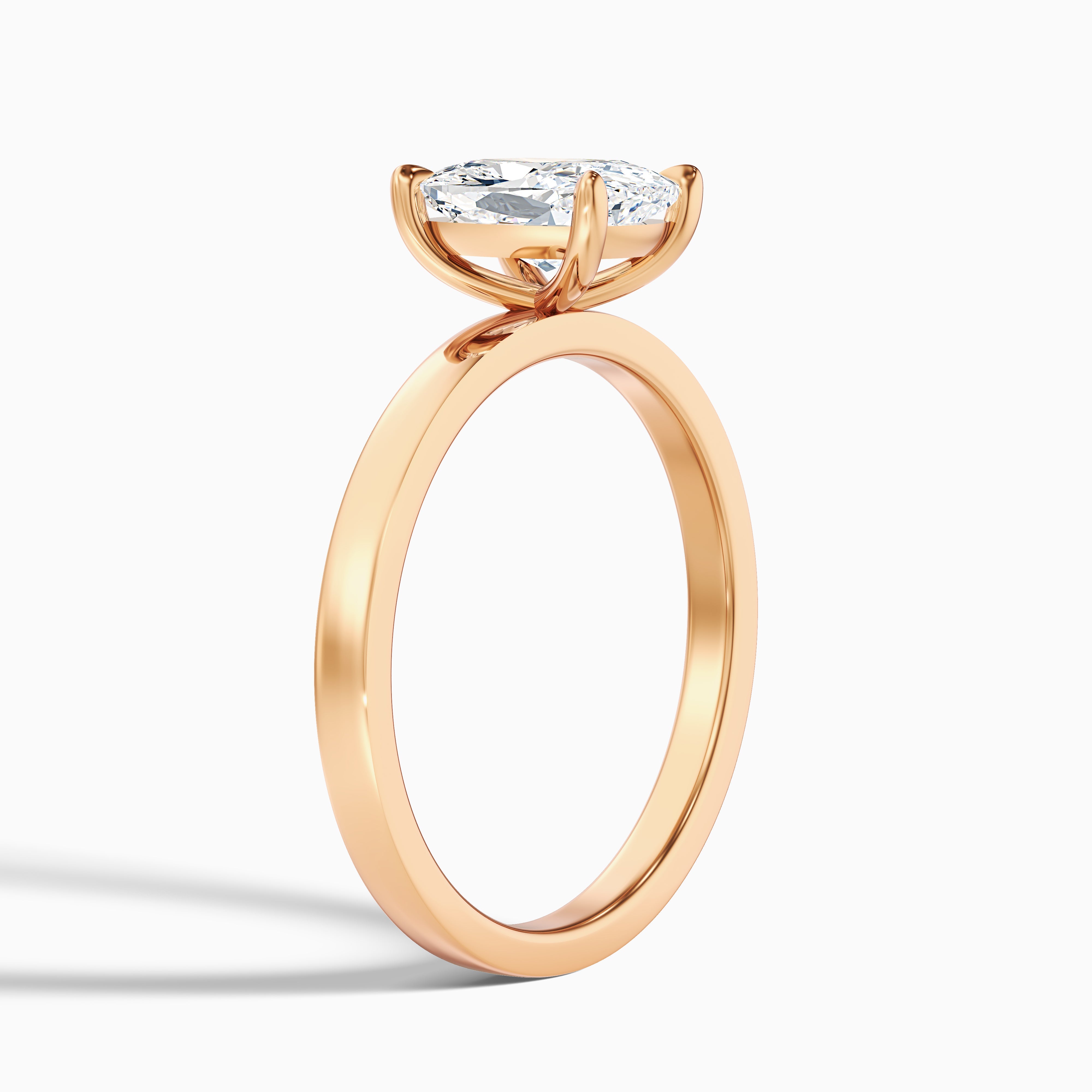 Carissa Elongated Cushion Cut Low Profile Moissanite Diamond Ring