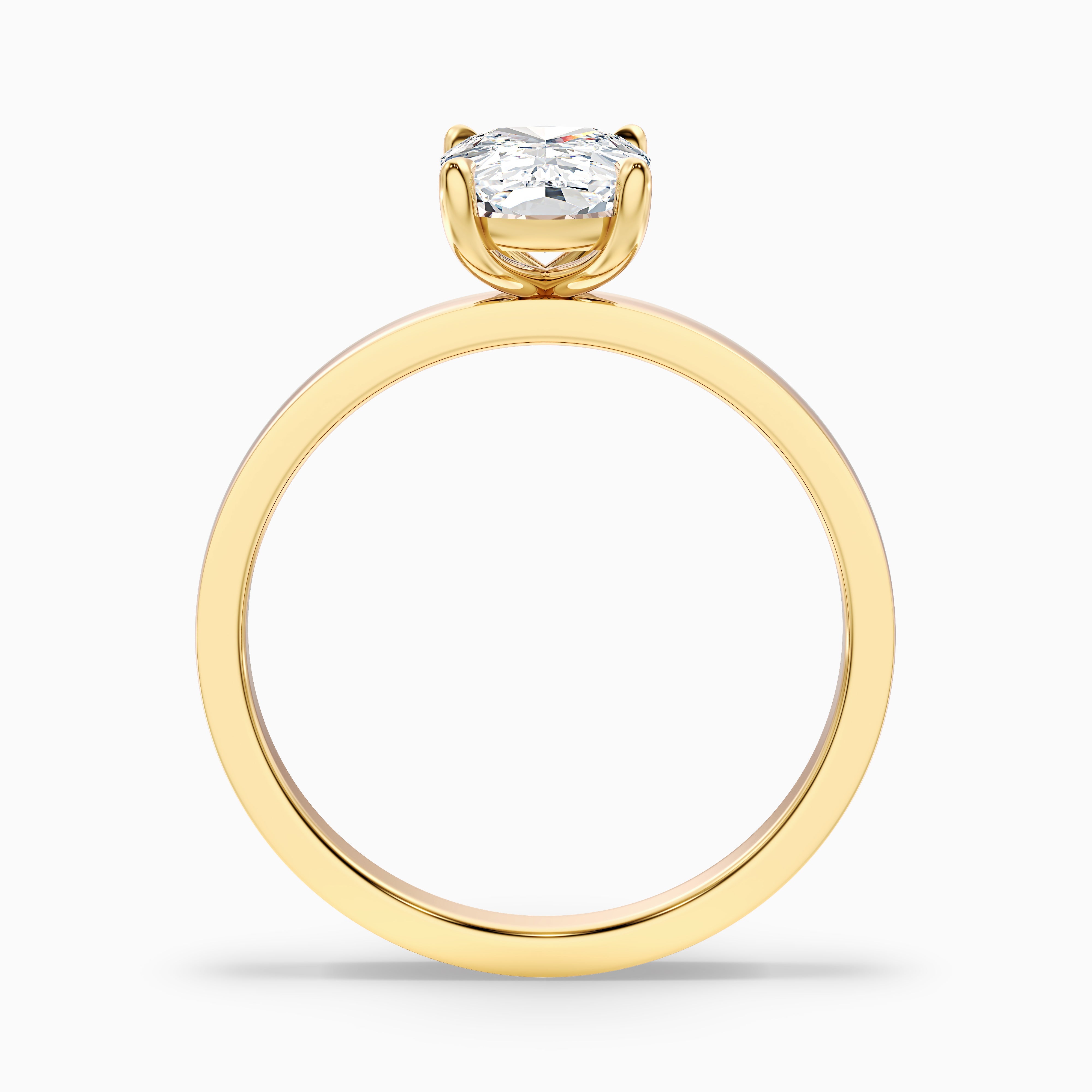 Carissa Elongated Cushion Cut Low Profile Lab Grown Diamond Ring