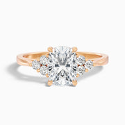 Eleanor Elongated Cushion Cut Vintage Inspired Moissanite Diamond Ring