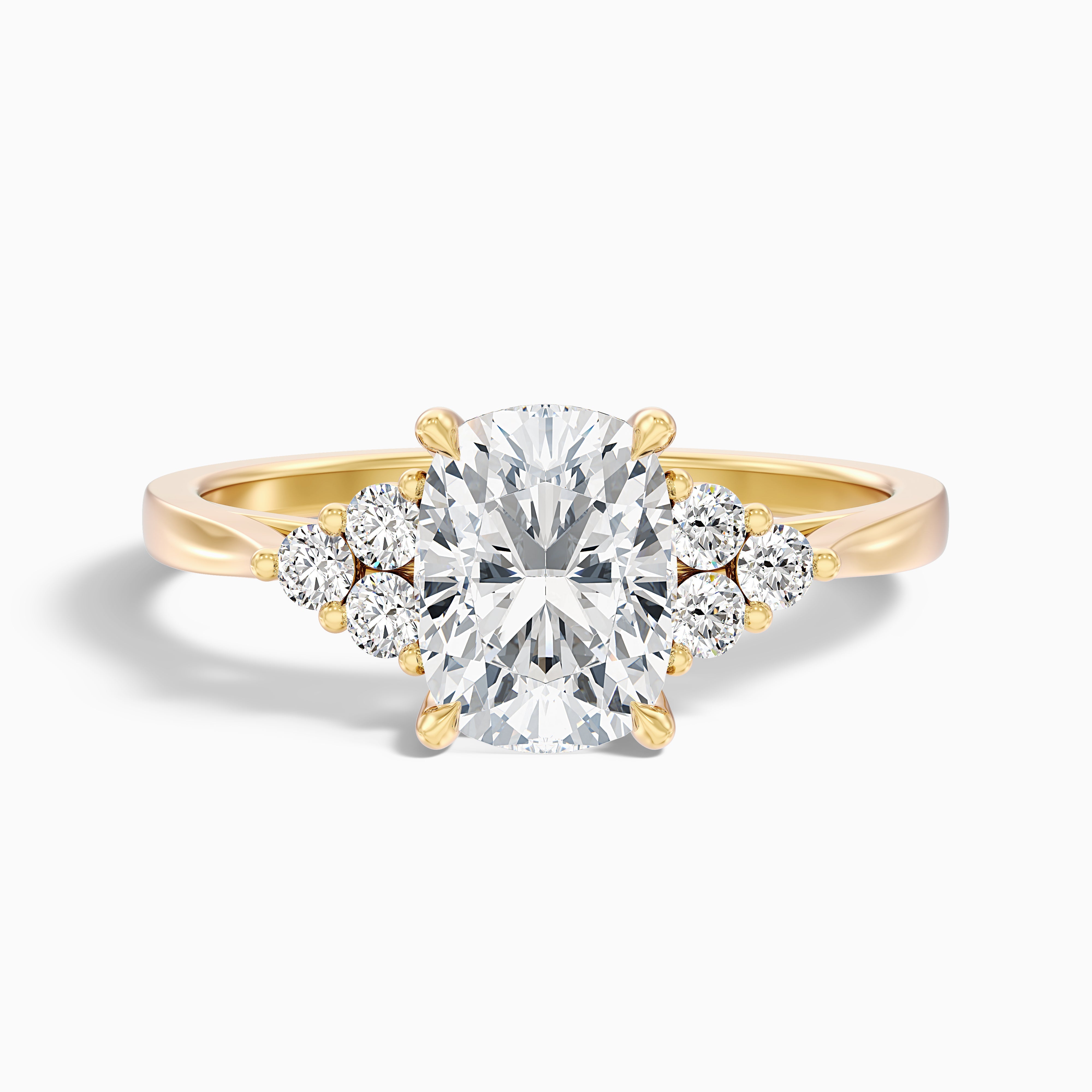Eleanor Elongated Cushion Cut Vintage Inspired Lab Grown Diamond Ring