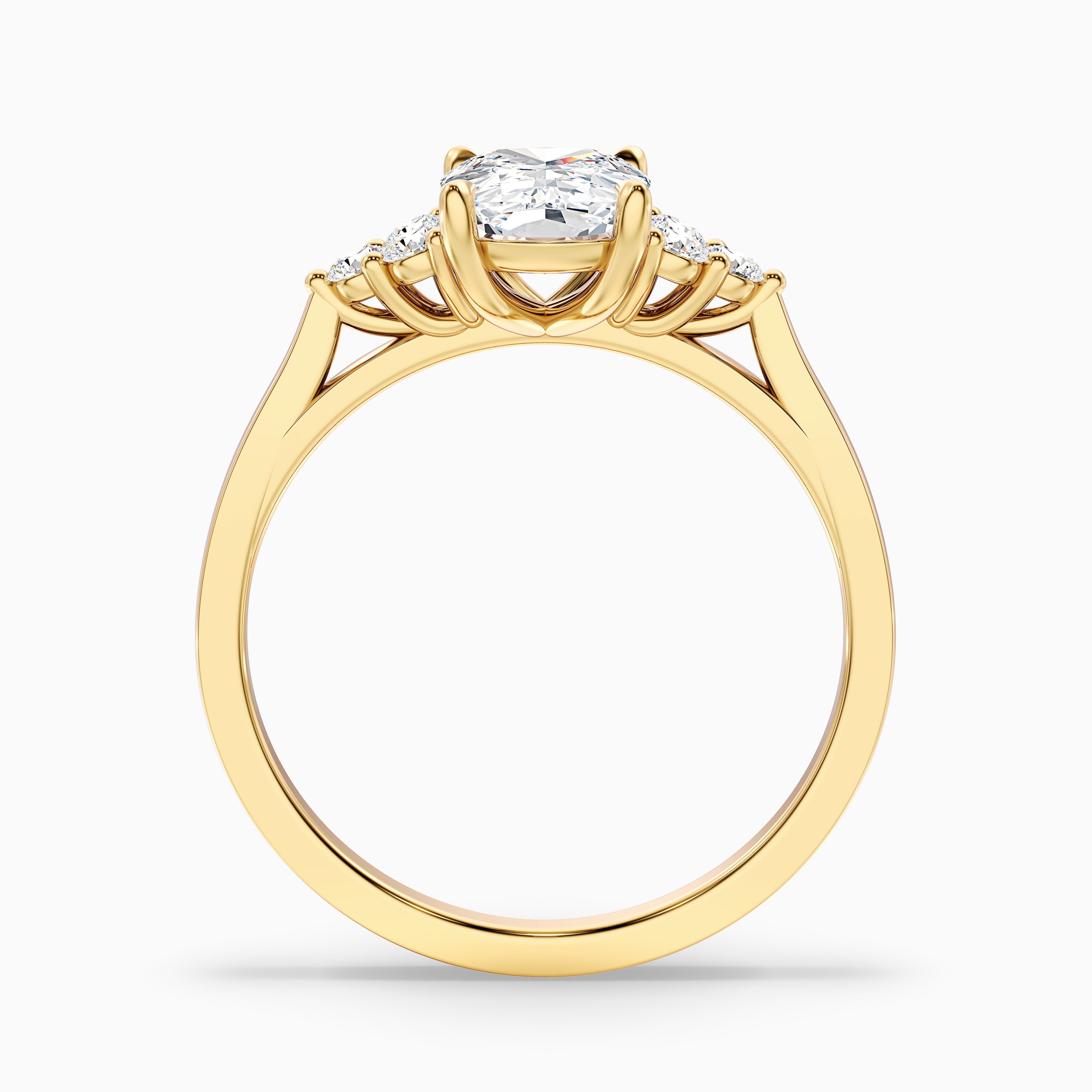 Eleanor Elongated Cushion Cut Vintage Inspired Lab Grown Diamond Ring