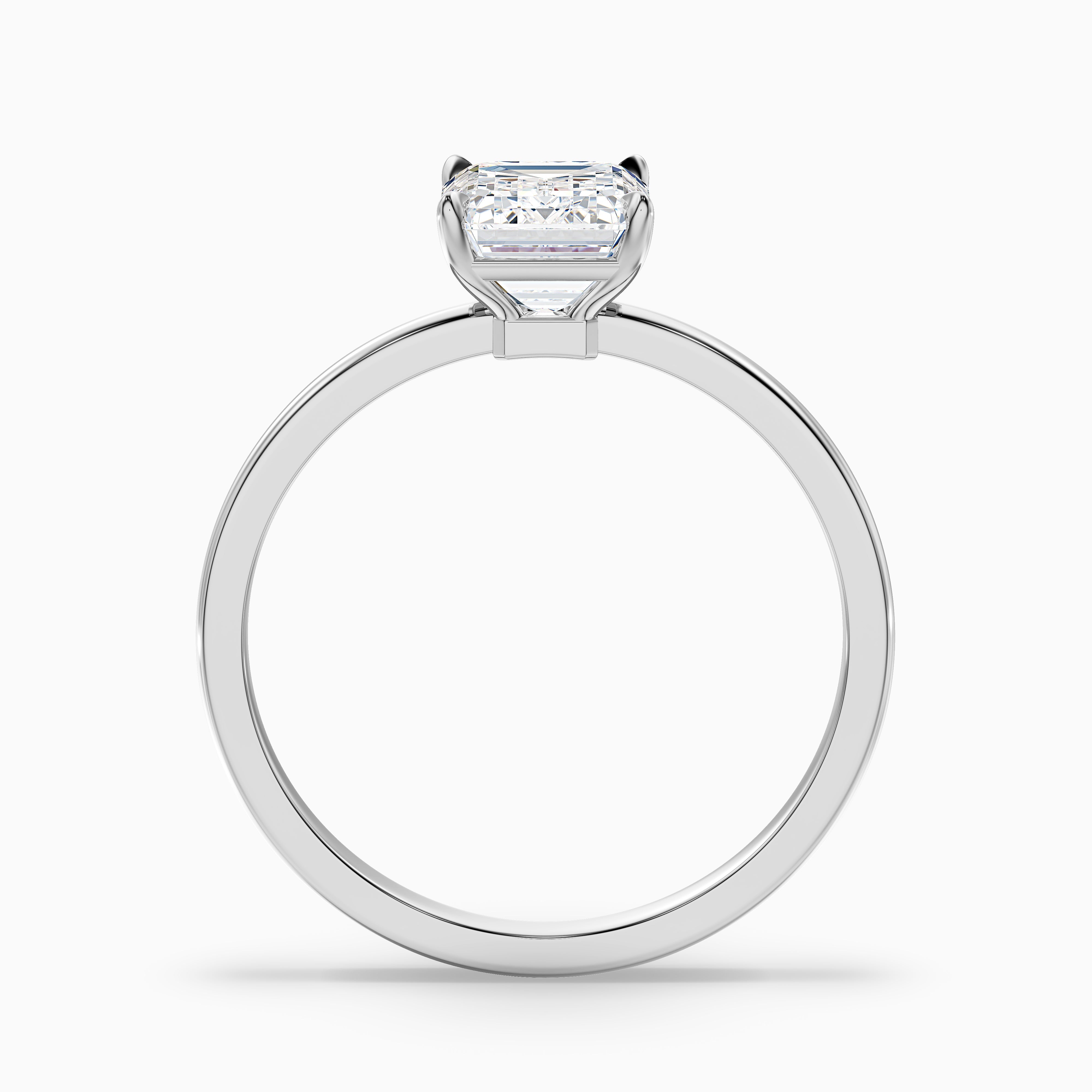 Baileah Emerald Cut Low Profile Lab Grown Diamond Ring