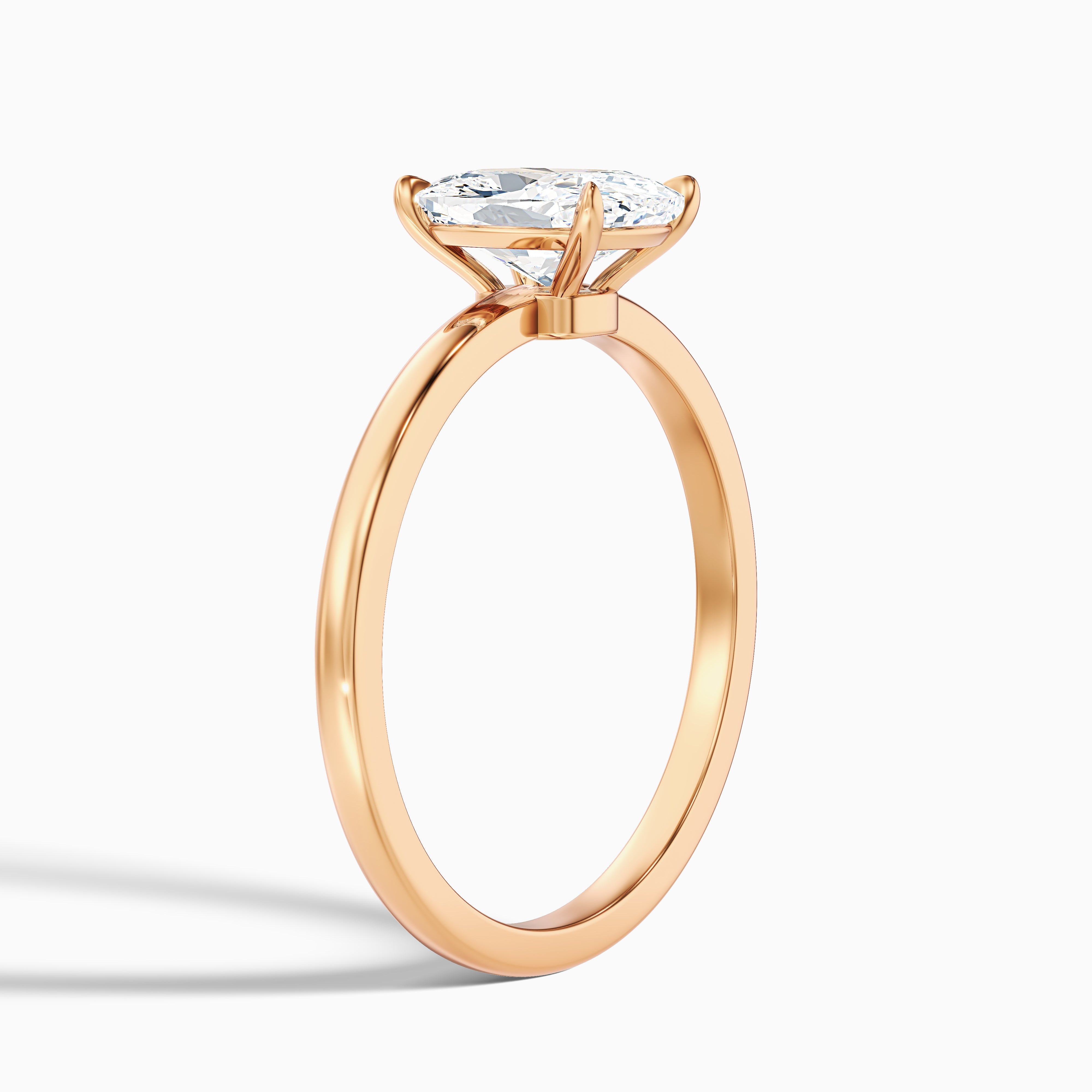 Corinna Elongated Cushion Cut Low Profile Moissanite Diamond Ring