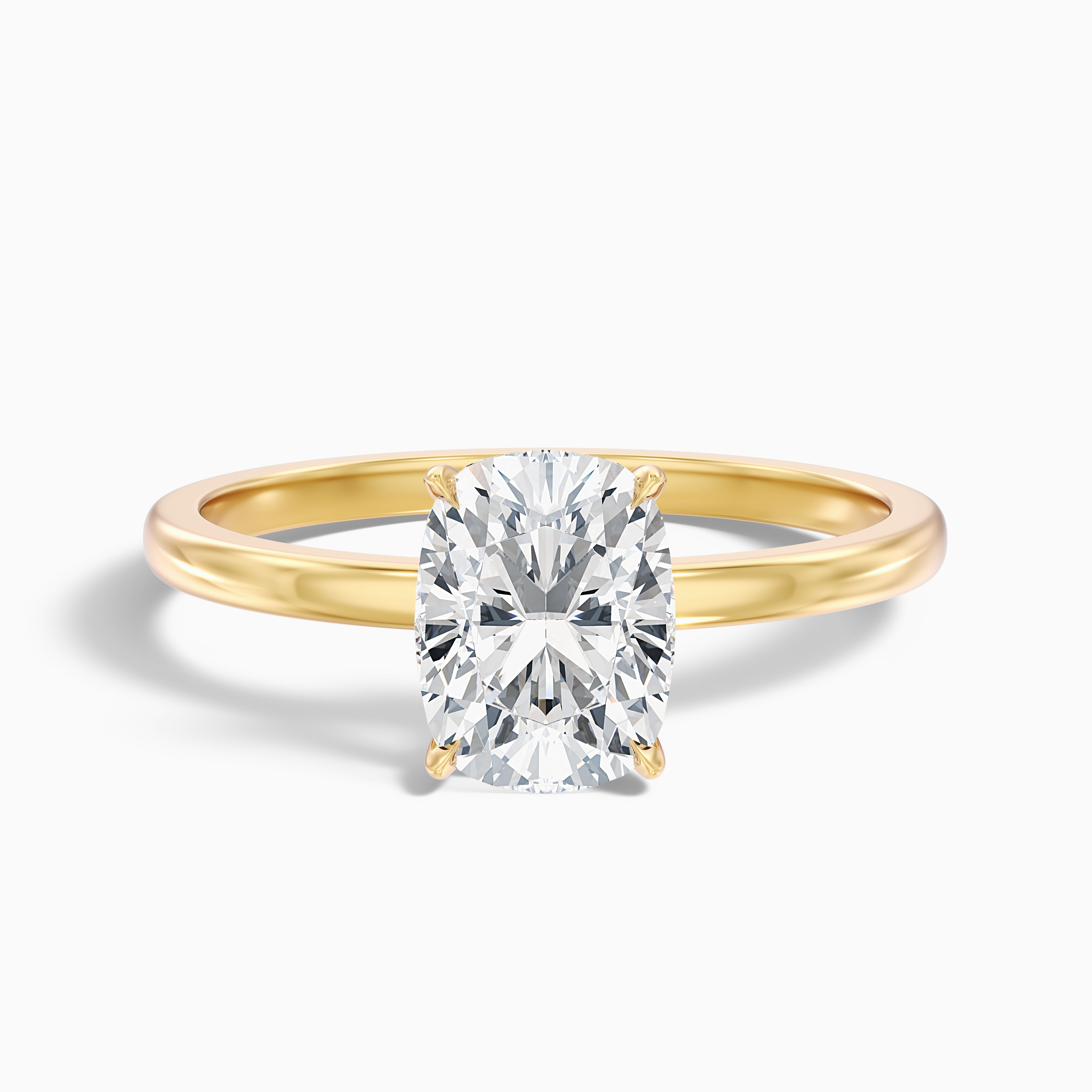 Corinna Elongated Cushion Cut Low Profile Lab Grown Diamond Ring
