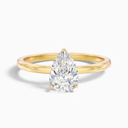 Diantha Pear Cut Low Profile Lab Grown Diamond Engagement Ring
