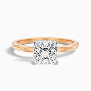 Annette Princess Cut Low Profile Moissanite Diamond Ring