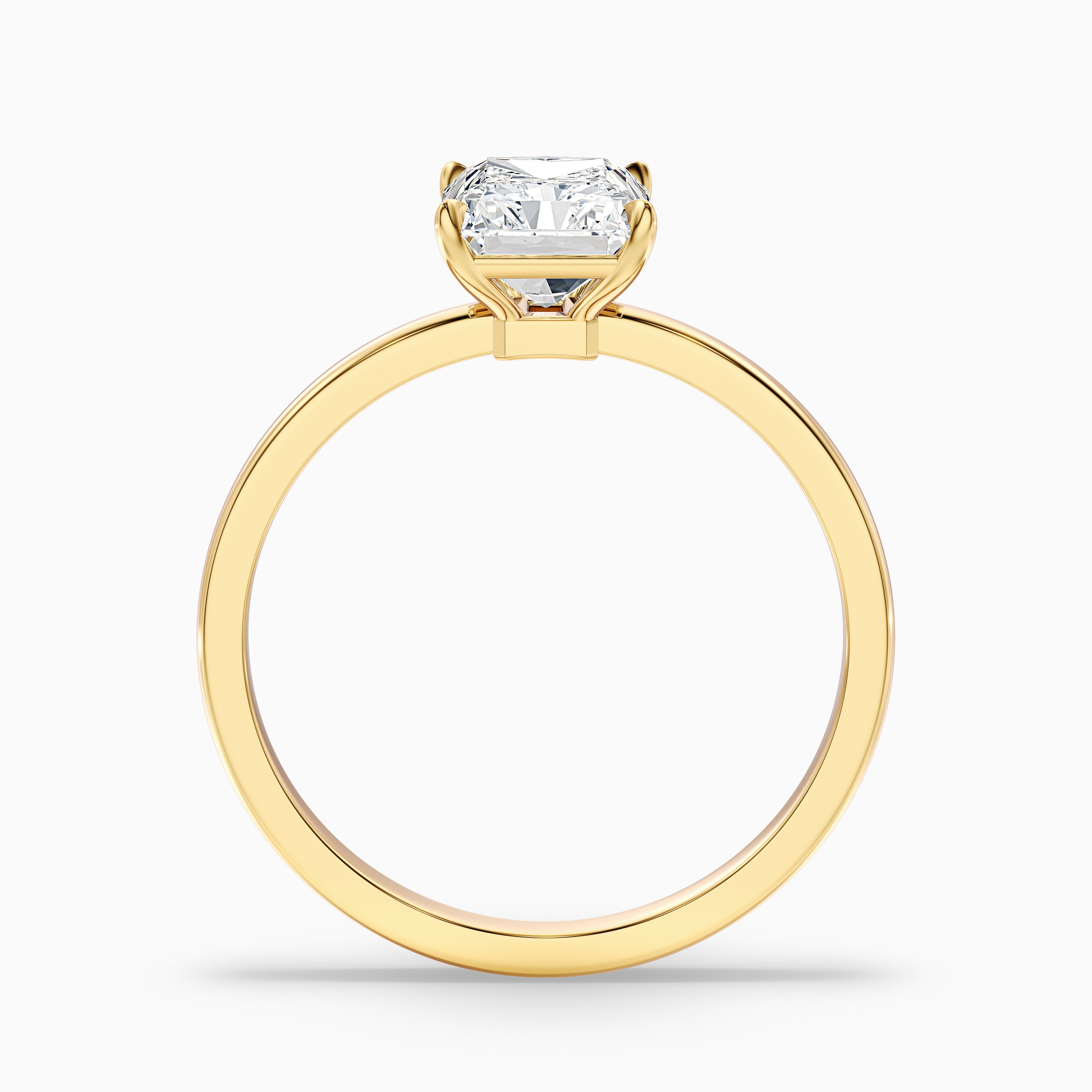 Brenley Radiant Cut Low Profile Moissanite Diamond Ring