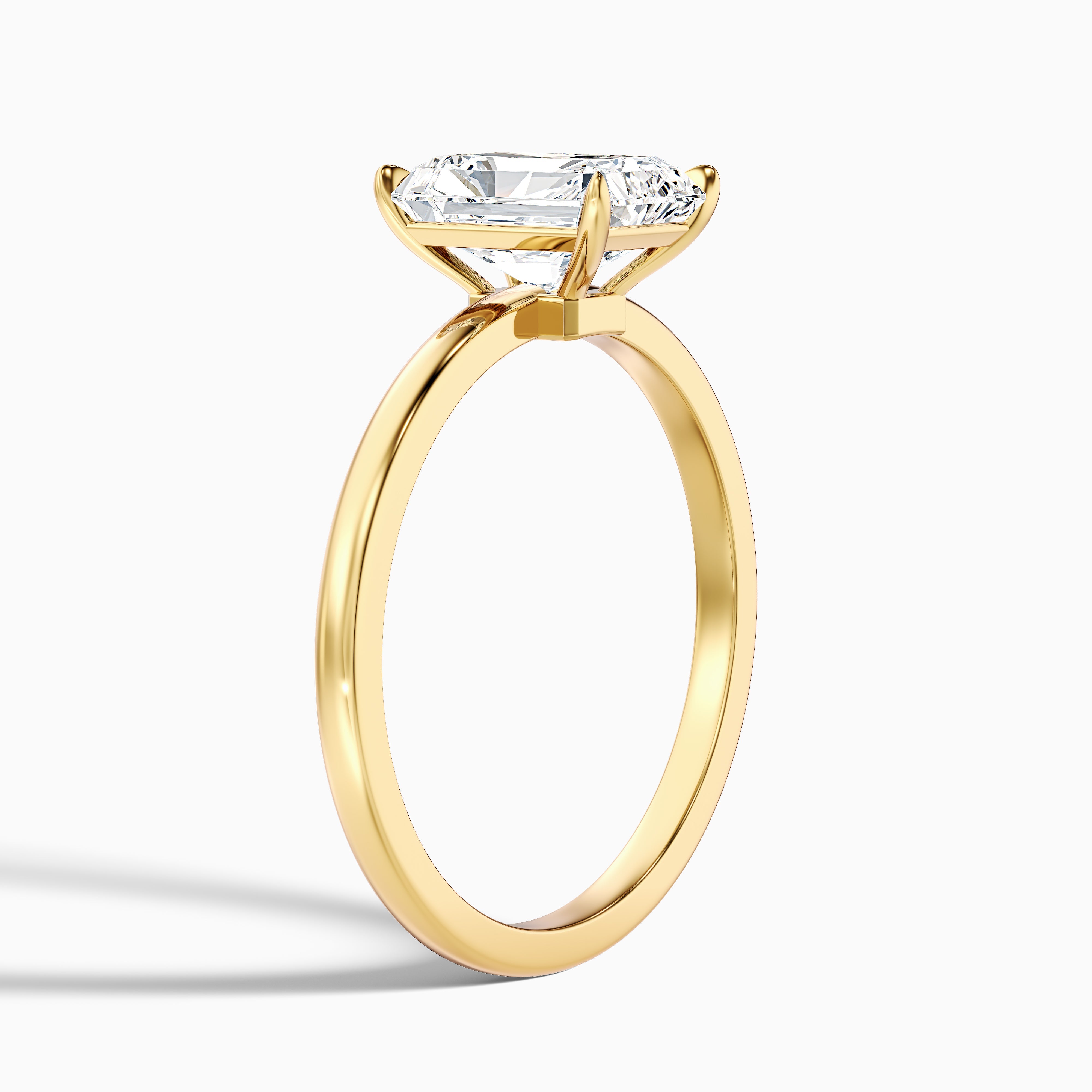 Brenley Radiant Cut Low Profile Lab Grown Diamond Ring