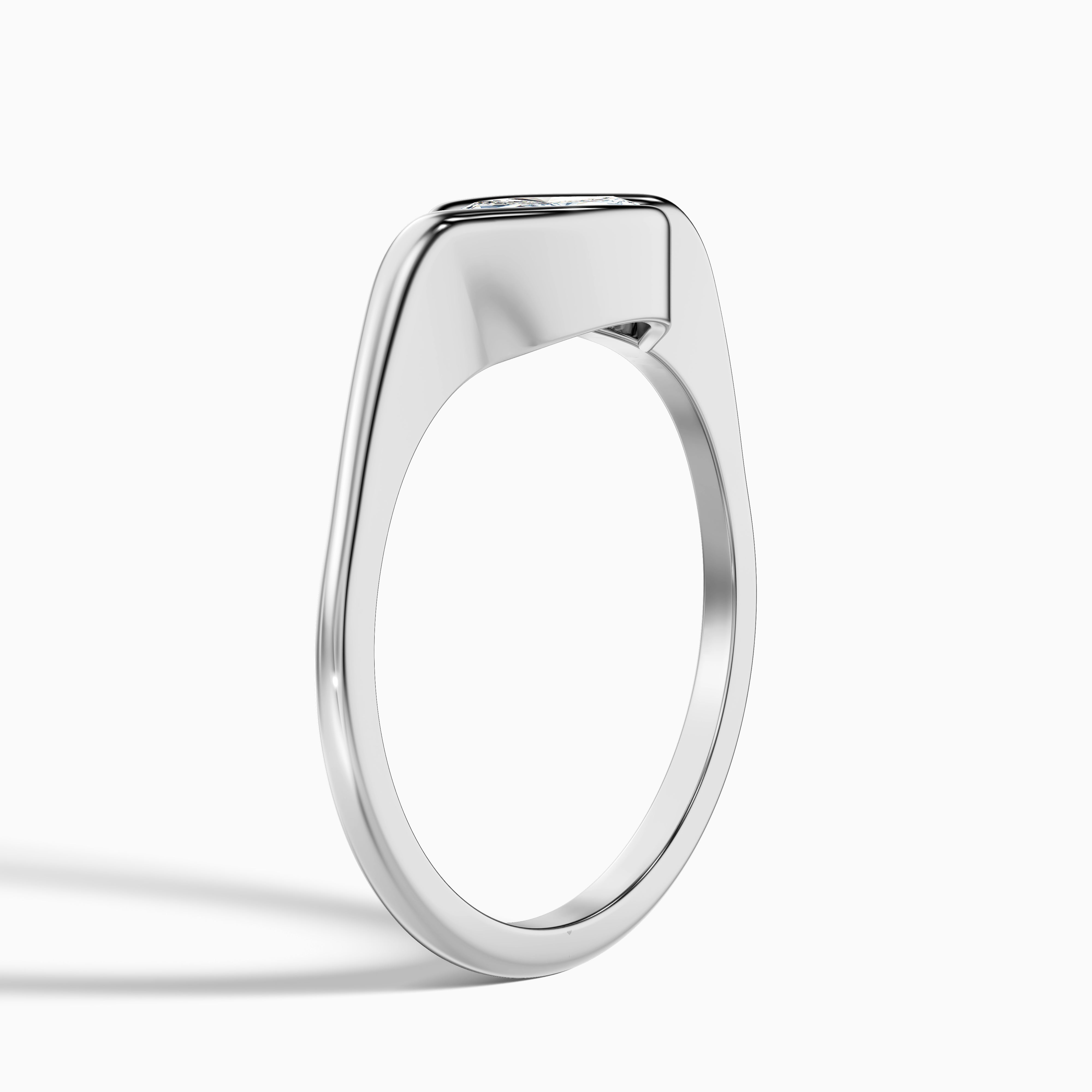 Marlene Marquise East West Half Bezel Lab Grown Diamond Ring