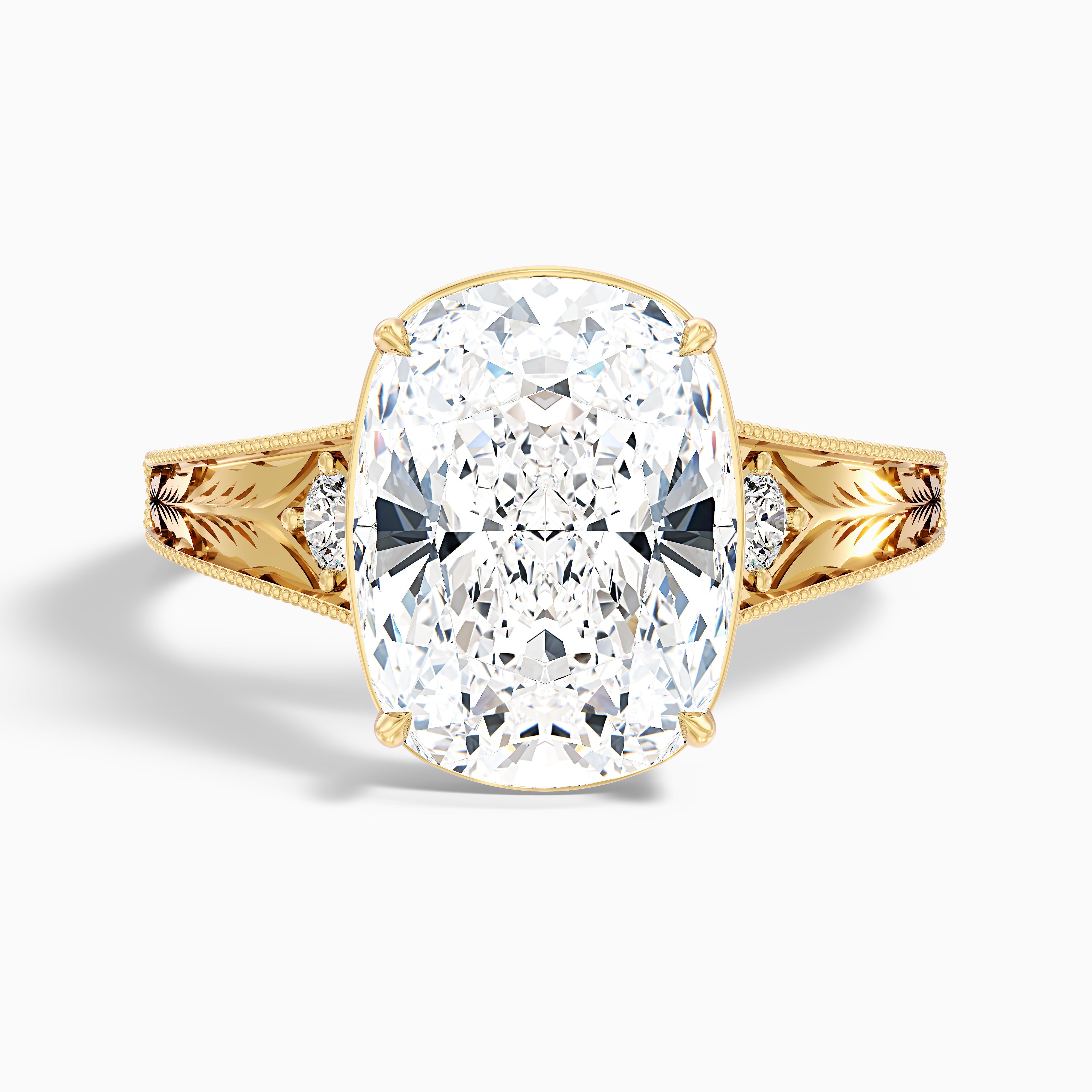 Elissia Elongated Cushion Cut Lab Grown Diamond Engagement Ring